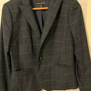 Banana Republic Black Plaid Women's Blazer